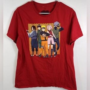 NARUTO Shonen Jump Anime Cartoon Ripple Junction Tshirt Sz L Vtg Early Y2ks